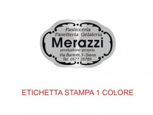 Etichette adesive per pasticcerie, bar, panetterie e gelaterie (mm 33x21)  (cod.42/I )